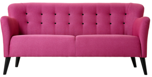 3-sits soffa, rosa